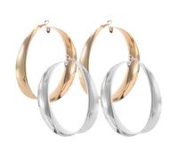 LIOOBO 2 Paires Boucles Oreilles Créoles pour Femmes Design Géométrique pour Adolescentes et Adultes Parfaites pour Bureau Fêtes
