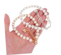 LIOOBO 2 Paires Chaînes de Chaussures à Perles Faux Brides Dérapantes et Déchaussage Accessoires Amovibles pour Talons Sandales et Escarpins