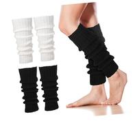 LIOOBO 2 Paires De Jambières Extensibles En, Chaussettes, Couvre-jambes D'hiver Pour Femmes, Accessoires D'hiver
