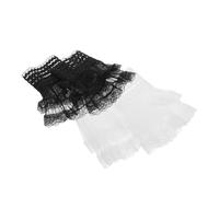 LIOOBO 2 Paires Manches Amovibles Dentelle pour Femmes Extensions de Manche Cloche Tulle et Chiffon Volants Décoratifs Manchettes Faux Transparente pour Pulls et Chemises