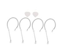 LIOOBO 2 Paires Sangles Drop pour Talons avec Design Rhinestones de Sangles de Cheville Amovibles pour Chaussures à Talons Faciles à Installer et Confortables