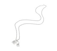 LIOOBO 2 pièces Collier Pendentif Maison et Clé de Chaîne Délicate pour Femmes et Hommes Pendaison Crémaillère ou Déménagement Lot de Élégantes