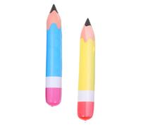 LIOOBO 2 Pièces Crayon Gonflable Décoratif pour Rentrée Scolaire Ballon Forme de Crayon pour Fête Anniversaire et Décoration de Salle de Classe Jaune Bleu