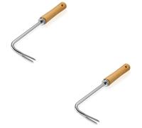 LIOOBO 2 Pièces Outils De Désherbage Outils De Pelouse Coupe-Bordures Poignée Désherbeurs Herbe Plante Outils De Jardinage Enlever Manuel Déracinement Lourd Retrait Enlèvement Desserrage