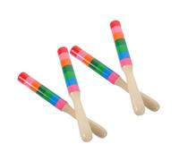 LIOOBO 2Paires Bâtons de Rythme Bois Instruments Musicaux Portables pour Idéaux pour Développer Rythme et Offrir des Performances Musicales Vibrantes