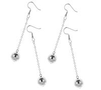 LIOOBO 2paires Boucles Oreilles Disco Miroir Ornements Brillants Pour Femmes Style Rétro Des Années Accessoires De Fête Élégants