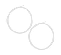 LIOOBO 2pcs Corde de Filet à Cerceau de Basketball en Nylon Blanc Résistant Installation Rapide pour Panier de Basketball Intérieur et Extérieur