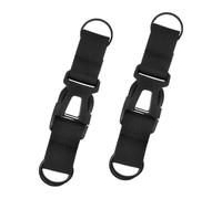 LIOOBO 2pièces Sangle de Poitrine pour Sac à Dos avec Boucle à Trois Anneaux Sangle de Poitrine à Dégagement Rapide pour Valise et Randonnée Passant pour Sac à Dos