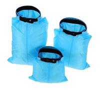 LIOOBO 3 Pièces étanche Camping Pochette de pêche étanche Sec mouillé Pochette Portable Etanche Wet Dry Bag Pochettes étanches Water Bag Accessoire Surf Bleu