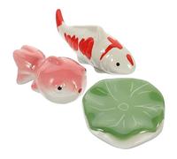 LIOOBO 3pièces Décorations Céramique pour Aquarium Ornements Flottants Forme De Créatures Aquatiques pour Embellir Votre Aquarium Et Apporter Une Atmosphère Naturelle