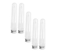 LIOOBO 5 Pièces Boîte Hermétique Organiseur De Voyage Tube Transparent pour Lacets Pot De Rangement avec Couvercle Inclus