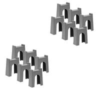 LIOOBO 6 Pièces De Supports De Pont en Bois pour Train - Accessoires Stables Et Créatifs pour Garçons Et Filles - Idéal pour Jouer Et Stimuler L'Imagination des Enfants