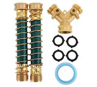 LIOOBO Adaptateur De Robinet Tuyau Arrosage Bidirectionnel Connecteur De Tuyau pour Jardin Répartiteur De avec Joint Torique Caoutchouc