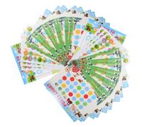 LIOOBO Autocollants de Récompense en Papier, Design Cartoon Pratique Tableau D'apprentissage Propreté 1 Set Complet pour Garçon et Filles pour Garçons et Filles