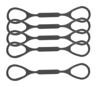LIOOBO Bague D'arrêt en Silicone Noir pour Trompette, Léger et Facile à Utiliser, Lot de 5 Pièces Remplacement des Butées Coulissantes