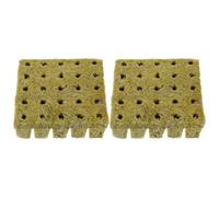 LIOOBO Bloc de Culture Hors-Sol pour Semis 50 Pcs 25x25x40 Mm Substrat Léger Aéré Nutritif pour Bouturage et Pépinière, Support Hydroponique sans Sol pour Jardin Intérieur et Extérieur
