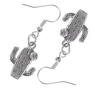 LIOOBO Boucles d'oreilles puces cactus pour femmes, alliage argenté, 1 paire, style mode, légères, convenant aux fêtes et à un usage quotidien
