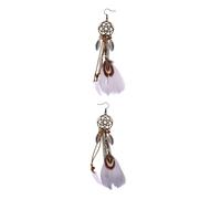 LIOOBO Boucles Oreilles Pendantes Avec Pendentif Attrape-rêves Pour Femme Design Original Et Confortable