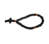 LIOOBO Bracelet Bois Croix pour Prière Religieux Main Unique Accessoire Chrétien Inspirant pour Pâques