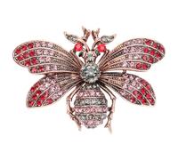 LIOOBO Broche Décorative Vintage Insecte Épingle à Poitrine Femme Accessoire de Ornement Design Moth et Abeille pour Fêtes et Chic et Unique