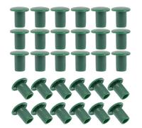 LIOOBO Capuchons Protecteurs d'angle en Plastique pour Clôtures et Tuteurs de Jardin, 48 Pièces, Embouts pour Poteaux en Bambou, Adaptés pour Usage en Ferme et Jardin Extérieur