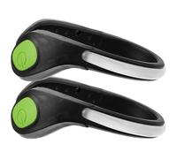 LIOOBO Clip Lumineux LED pour Chaussures de Course Nocturne, Sécurité et Haute Visibilité, Plastique Solide, 1 Paire, pour Course Nocturne et Activités Extérieures