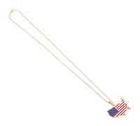 LIOOBO Collier Acier Inoxydable Doré avec Pendentif Carte des États Parfait pour Femmes de Graduation ou Événement Patriotique