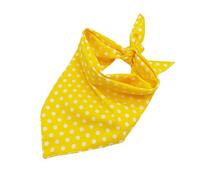 LIOOBO Collier Triangulaire pour Chien Bavoir Rond à Collier Anti-salive Jaune
