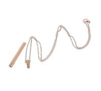LIOOBO Collier Urne Funéraire Alliage Titane Pendentif Cylindrique Ouvrant pour Cendres Bijou Commémoratif Léger et Élégant Rose Doré