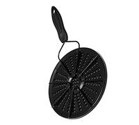 LIOOBO Diffuseur de Flamme Noir Plaque de Guidage Thermique en Émail et Fer Protection Anti-rayures et Haute Performance de Stockage de Chaleur pour Petites Casseroles pour Cuisson