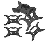 LIOOBO Enrouleur de corde, Support de cordon pour lampe, 12 pièces, PP noir, rangement de cordons lumineux, facile à transporter pour la maison