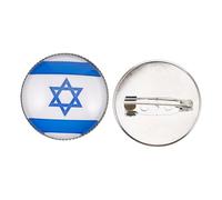 LIOOBO Épingle à Revers Avec Drapeau Israël Broche Pour Femmes Et Hommes Décoration De Chapeau Et Vêtements Cadeau Spécial
