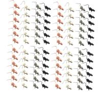 LIOOBO Faux Rat Pièces Halloween Réaliste Mini Souris en Plastique Effrayantes Figurines Simulées Jouets De Farce Accessoire pour Décoration De Fête