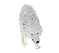 LIOOBO Figurines De Loup en Plastique Réalistes - Jouets Éducatifs pour Enfants - Statues d'animaux De La Jungle Parfait pour Garçons Et Filles Idéal pour Les Activités Ludiques