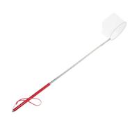 LIOOBO Filet Anti-Saut pour Aquarium Télescopique Multifonction en Acier Inoxydable Rouge pour Attraper Crevettes et Poissons Betta Lors du Nettoyage ou Déplacement
