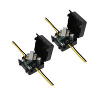 LIOOBO Filtres De Puissance 12V pour Système Stéréo Auto Lot De 2 Réducteur De Bruit pour Amplificateur Métal Et Plastique