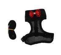 LIOOBO Harnais De Poule Laisse De Traction Réglable en Nylon Solide Taille m Noir pour Activités Extérieures Poulets Compagnons