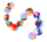 LIOOBO Jouets pour Chats Boules Arc-en-Ciel en Laine Légère Lot de 20 Pcs Jouets pour Chats D'intérieur Stimule L'activité des Chatons