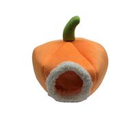 LIOOBO Lit De Cochon d'Inde en Forme De Citrouille - Literie Douce Et Chaude pour Hamster - Rat Hérisson Et Écureuil Nid Confortable pour Chinchilla Accessoires De Cage pour Animaux De
