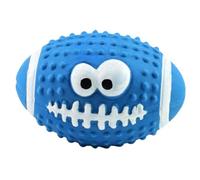 LIOOBO Lot De 2 Balles à Mâcher en Latex pour Chiens - Jouets De Rugby Sonores pour Une Stimulation Ludique - Parfait pour Le Jeu Et L'entraînement des Animaux De Compagnie