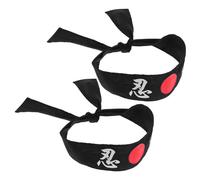 LIOOBO Lot De 2 Bandeaux De Karaté Bandeau Hachimaki Bandana De Chef Sushi Pour Chef Sushi Karaté Sport Cuisine Costume Décorations De Fête