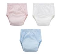 LIOOBO Lot de 3 Culottes D'apprentissage Bébé en Coton 4 Couches Membrane Tpu Imperméable, Saines et Écologiques, Adaptées pour L'entraînement la Toilette Couleur Couleur Aléatoire