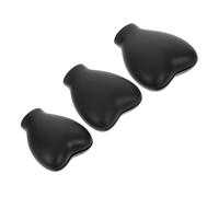 LIOOBO Lot De 3 Housses Protectrices Pour Pinceaux De Maquillage Taille Variée En Silicone Noir Imperméable Pour Voyage Et Usage Quotidien