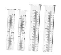 LIOOBO Lot De 4 Tubes De Pluviomètre en Verre De Remplacement pour Jardin Pluviomètre Précis pour Usage Extérieur