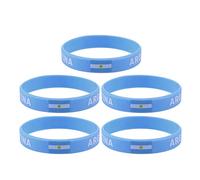 LIOOBO Lot de 5 bracelets en silicone avec drapeau du pays - Accessoire de sport tendance - Accessoire de sport - Compatible avec les courses internationales (Argentine)