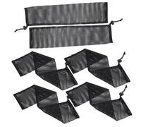 LIOOBO Lot De 6 Mangeoires à Oiseaux à Cordon Suspendues en Nylon Filet, Paquet en Filet pour Nourrir Pinsons, Mangeoires Extérieures Réutilisables pour Jardin Et Oiseaux Sauvages