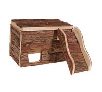 LIOOBO Maison en Bois pour Petits Animaux, Cabane Respirante Et Sûre pour Hamster, Hérisson, Chinchilla, Nid Créatif Et Refuge Confortable, Taille Petite, Habitat Intérieur Adapté Aux Rongeurs