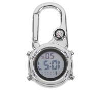 LIOOBO Montre Numérique Multifonctionnelle Bleue Mousqueton et Boucle Dos, Cadran Lumineux pour Randonnée et Sports Outdoor, Montre Étanche Fonction Veilleuse