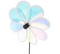 LIOOBO Moulin à Vent Effaroucheur Oiseaux Extérieur Réfléchissant Jardin Cour Décoratif Huit Éloigne Oiseaux pour Vergers et Pelouses