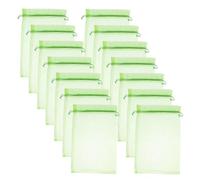 LIOOBO Paquet en Filet De Protection des Fruits pour Verger, Lot de 50 Paquet Vert 17x23 Cm, Filet Respirant en Organza Résistant, Protection Insectes Et Oiseaux